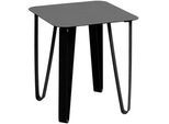 Xora Beistelltisch , Schwarz , Metall , quadratisch , Haarnadel , 40x45x40 cm , gastro- und objekttauglich, einfacher Aufbau , Wohnzimmer, Wohnzimmertische, Beistelltische, Beistelltische Metall