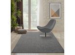 Hochflor-Teppich MERINOS "Forest 340", grau, B:200cm H:25mm L:290cm, Polypropylen (PP), Teppiche, Shaggy, uni meliert, sehr dicht und weich, Wohnzimmer