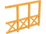 Carport-Seitenwand SKANHOLZ "Andreaskreuz", braun (eiche hell), B:305cm H:210cm, Holzwerkstoff, Gartenhaus-Seitenwände, Wandanbau
