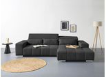 COTTA Ecksofa »Orion L-Form«, mit Recamiere, inkl. verstellbaren Kopfstützen und 3 Kissen