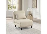 ATLANTIC home collection Sessel »Robby«, inkl. Bettfunktion, mehrfach verstellbar, Strukturbezug