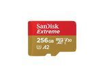 SanDisk Extreme - flash memory card - 256 GB - microSDXC UHS-I