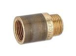 Rotguss Gewindefitting-Hahnverlängerung 1/2'' x 30 mm