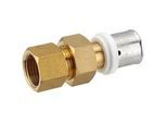 Pressfitting-Verschraubung 20 x 2,0 mm - 1/2 Zoll Innengewinde flachdichtend für MV-Rohr