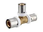 Pressfitting-T-Stück - reduziert - 20 x 2,0 - 16 x 2,0 - 16 x 2,0 mm für MV-Rohr