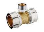 Pressfitting-T-Stück - Mittelabgang reduziert - 63 x 4,5 - 32 x 3,0 - 63 x 4,5 mm für MV-Rohr