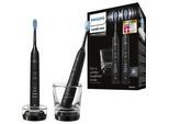 Elektrische Zahnbürste PHILIPS SONICARE "HX9914", schwarz, ElektrozahnbürstenB:17,4cm H:25,2cm T:11,1cm, Kunststoff, DiamondClean Premium Schallzahnbürste, Doppelpack inkl. Ladeglas, B:17,4cm H:25,2cm T:11,1cm