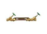 Wasserzähler-Anschlussbügel für Hauptwasserzähler Baulänge 190 mm - Leitung 1'' - Komplettset 3-teilig