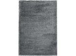 Hochflorteppich Fluffy Light Grey Hellgrau ca. 200x290cm