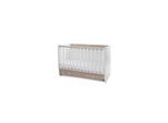 Lorelli Babybett Dream 60 x 120 cm umbaubar Schreibtisch Kinderbett Schaukelbett grau weiß