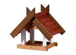 dobar Vogelhaus "Herbstfrüchte" im 2er-Set, Vogelfutterhäuser zum Aufhängen, 22,5x21x16 cm