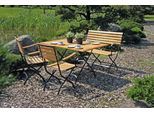 Garden Pleasure Garten-Essgruppe »WIEN«, (4 tlg.), mit praktischer Klappfunktion