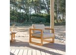 Gartensessel Noah aus massivem Teakholz