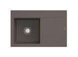 Villeroy und Boch Subway Style 45 Flat Einbauspüle 334800TR Spülbecken links, timber CeramicPlus, 78 x 51 cm