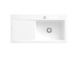 Villeroy und Boch Subway Style 60 Spüle 336102KG rechts, mit Ablaufgarnitur, Excenterbetätigung, 1000 x 510 mm, snow white CeramicPlus