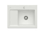 Villeroy & Boch Subway 45 Compact Einbauspüle 331302SM rechts, mit Ablaufgarnitur und Exzenterbetätigung, 650 x 510 mm, Steam