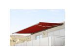 Elektrische Kassettenmarkise H124, Markise Vollkassette 5x3m ~ Acryl bordeaux-rot