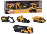majORETTE Spielzeug-LKW »Volvo Fahrzeuge-Set - Baustellenfahrzeuge 4er«, aus Metall