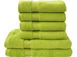 Dyckhoff Handtuch Set »Siena«, Set, 6 tlg., Walkfrottier, in tollen Unifarben