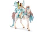 Schleich® Spielfigur »BAYALA®, Eyela mit Prinzessinnen-Einhorn (70569)«