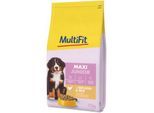 MultiFit Tockenfutter Hund Junior, Maxi, mit Geflügel & Reis 12 kg