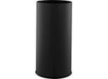 Papierkorb/Schirmständer, Volumen 15 l, Ø 245 x H 480 mm, Stahlblech pulverbeschichtet, schwarz