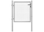 vidaXL Gartentor Verzinkter Stahl 105x125 cm Silbern