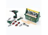 klein Spielzeug-Werkzeugkoffer 8520 grün, grau