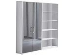 Aktenschrank Office Edition Sw Set 1 hoch Weiß/Anthrazit