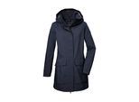 Softshellparka "GS 95 WMN SFTSHLL PRK", Damen, Gr. 42, blau (navy), Oberseite: 100% Polyester.Rückseite: 100% Polyester, G.I.G.A. DX BY KILLTEC, Jacken, Wasser- und windabweisender, atmungsaktiver Softshellparka