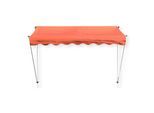 Grasekamp Klemmmarkise Ontario 205x130cm Orange Balkonmarkise höhenverstellbar von 200cm-320cm
