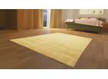 morgenland Wollteppich »Uni - Gabbeh Teppich - Softy«, rechteckig, 1,6 mm Höhe, Gabbeh Optik, Uni Farben, reine Wolle, sehr...