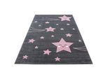 Kinderteppich Kids Grau/Pink ca. 160x230cm