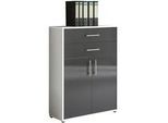 Aktenschrank Office Edition Weiß/Anthrazit