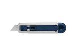 Sicherheitsmesser Martor Secunorm Profi25 MDP, werkzeugloser Klingenwechsel, metalldetektierbar, L 143 x B 17 x H 31 mm, Stahl/Aluminium/Kunststoff, blau