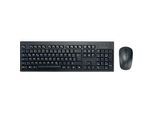 Tastatur und Maus Set Kensington KM270 EQ, kabellos, wiederaufladbar, QWERTZ, versiegelte Membran, Maus für Link-/Rechtshänder, PCR, schwarz