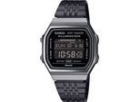Smartwatch CASIO VINTAGE, schwarz, Smartwatches, Armbanduhr, Herrenuhr, Damenuhr, Bluetooth,Stoppfunktion,Schrittzähler