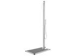 vidaXL Gartendusche mit Grauer Bodenplatte 225 cm Edelstahl