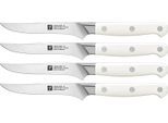 Steakmesser ZWILLING "Pro le blanc 4-teilig", weiss (weiß), Edelstahl, Kunststoff, Stahl, Essmesser, Steakmesser