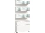 INOSIGN Schuhschrank »Skoskap, Höhe 194 cm, Platz für ca. 22 Schuhpaare, viel Stauraum«, 6 Fächer, 1 Klappe, 1 Schubkasten, Garderobenkombination, Schuhregal