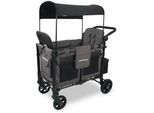 Wonderfold Bollerwagen , Grau, Schwarz , Metall, Textil , 113.03x137.16x63.50 cm , UV 50+ , Freizeit & Co, Gartenspielzeug, Bollerwagen