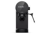 Furore Espressomaschine Edelstahl kompakt 20 bar Digitaldisplay 2 Tassen Schwarz