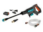 GARDENA Hartbodenreiniger "Akku-Mitteldruckreiniger AquaClean 24/18 V P4A Set"