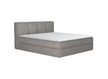 Boxspringbett HOME AFFAIRE "Sacy", grau, B:190cm L:230cm, 96% Polyester, 4% Polyamid, Komplettbetten, Boxbett inkl. Topper, 2 Matratzen, Härtegrade H2, H3 und H4 wählbar