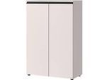 Aktenschrank Aalborg, 2 Türen, 2 Fachböden, Möbelgleiter, melaminharzbeschichtet, B 810 x T 400 x H 1200 mm, kaschmir