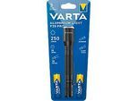 LED-Taschenlampe Varta Aluminium Light F20 Pro, 250 lm, 70 m Reichweite, bis 35 h, inkl. 2 Batterien, ⌀ 42 x H 167 mm, eloxiertes Aluminium, schwarz