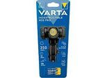 VARTA Indestructible H20 Pro LED-Kopfleuchte, 2 Leuchtmodi, verstellbar, 350 lm, inkl. Batterien