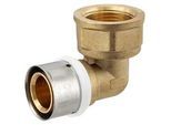 Pressfitting-Winkel 90° - 32 x 3,0 mm - 1 Zoll Innengewinde für MV-Rohr