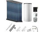 Buderus Solaranlage Logaplus S116 - 8 Kollektoren (9,76m2) SKR10 CPC mit Kombispeicher Logalux P750 S weiß - 7739612900