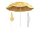 vidaXL Strandschirm Natur 300 cm Hawaii-Stil